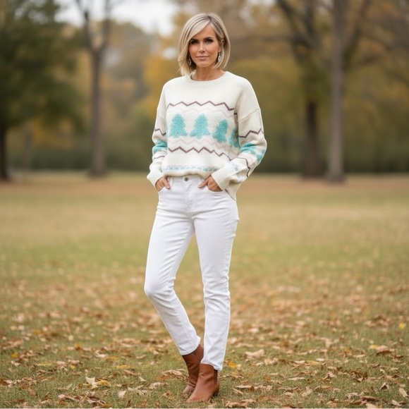 poodit Sweaters - POODIT White Christmas crew neck sweater S M L XL